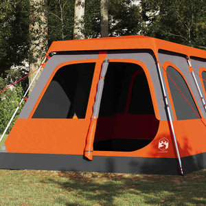 10-Personen Kuppelzelt Grau/Orange