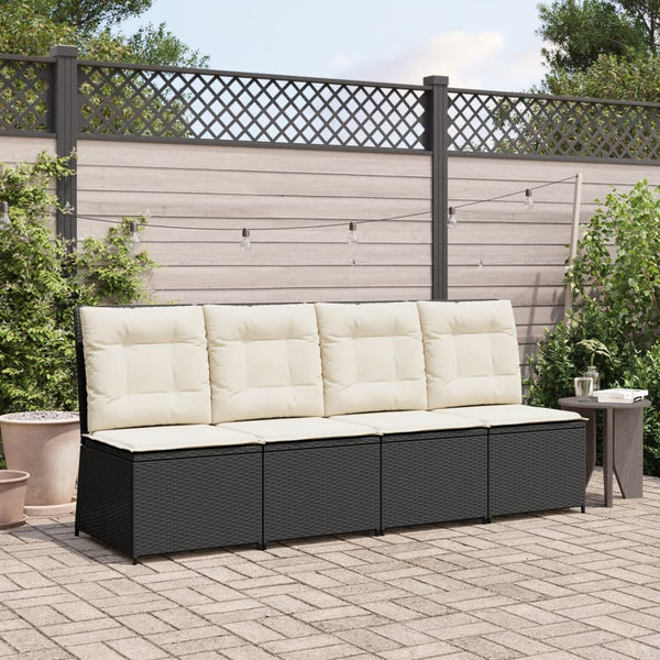 Gartensessel mit Liegefunktion & Kissen