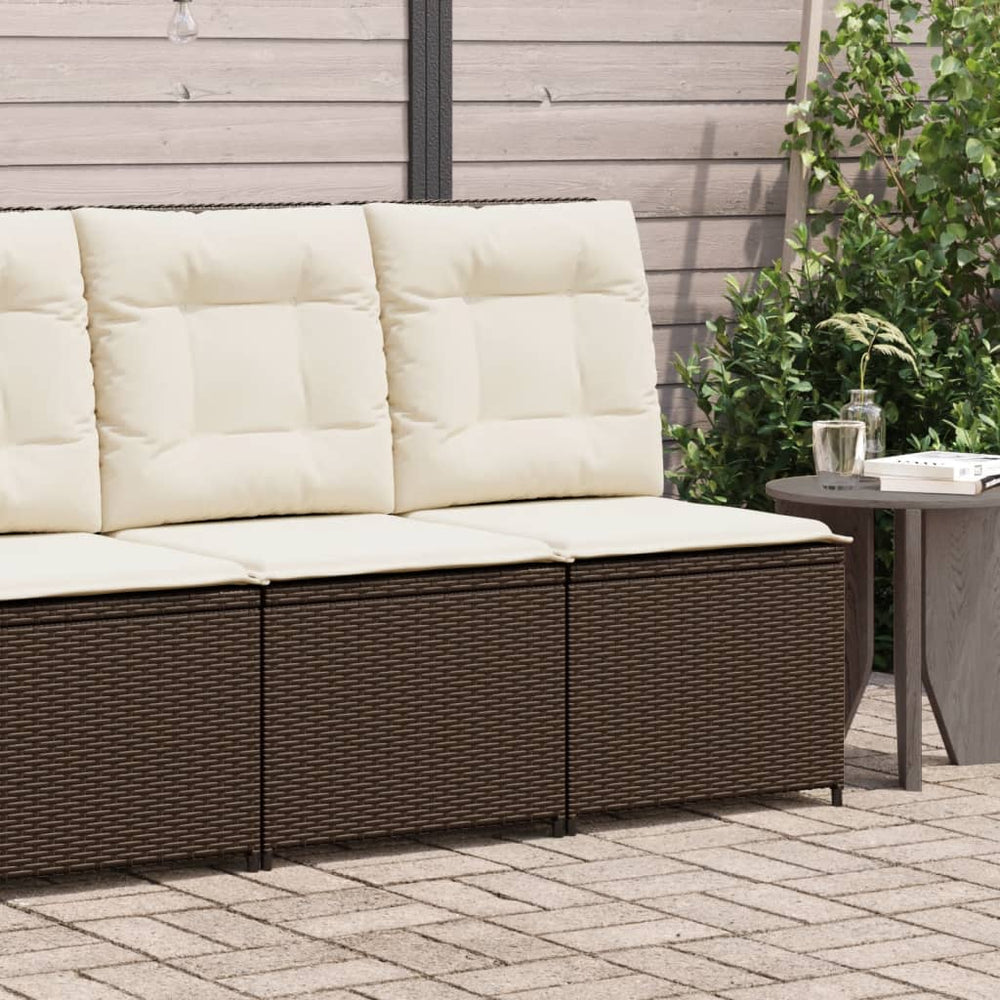 Gartensessel mit Liegefunktion & Kissen