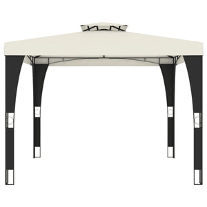 Pavillon mit Doppeldach Creme 2,98x2,98m