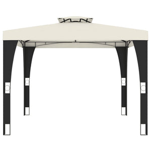 Pavillon mit Doppeldach Creme 2,98x2,98m
