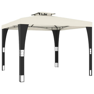 Pavillon mit Doppeldach Creme 2,98x2,98m