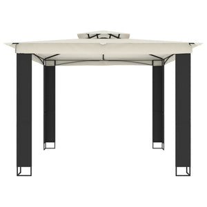 Pavillon mit Doppeldach Creme 2,94x2,94m
