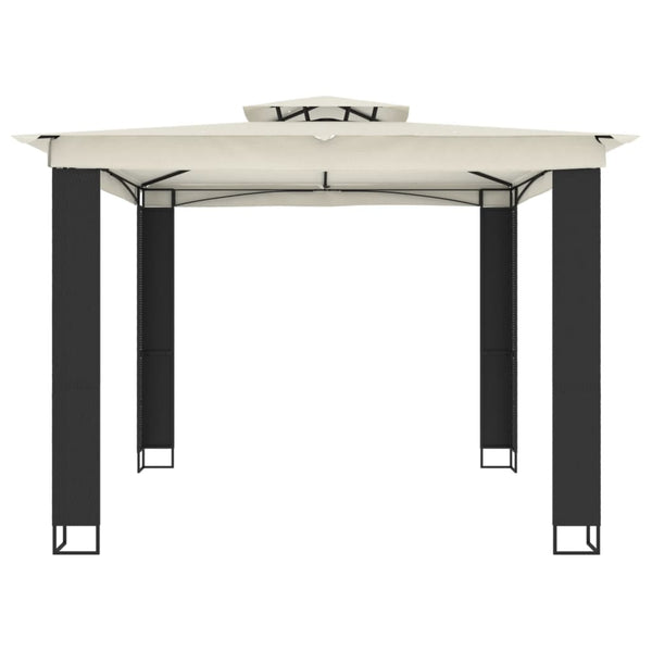 Pavillon mit Doppeldach Creme 2,94x2,94m