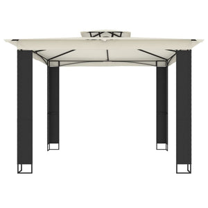 Pavillon mit Doppeldach Creme 2,94x2,94m