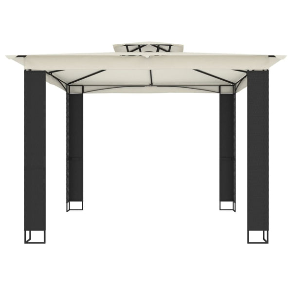 Pavillon mit Doppeldach Creme 2,94x2,94m