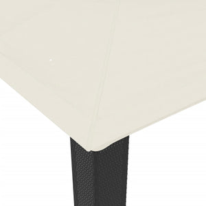 Pavillon mit Doppeldach Creme 3,94x2,96m