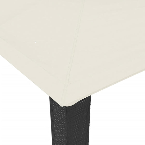 Pavillon mit Doppeldach Creme 3,94x2,96m