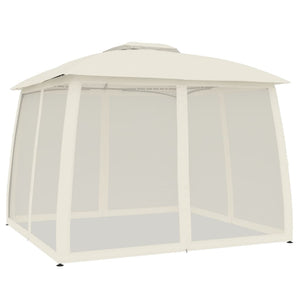 Pavillon Creme mit Doppeldach 2,93x2,93m