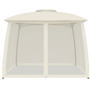 Pavillon Creme mit Doppeldach 2,93x2,93m