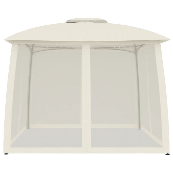 Pavillon Creme mit Doppeldach 2,93x2,93m