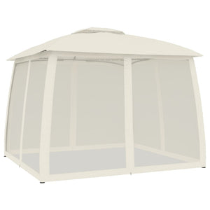 Pavillon Creme mit Doppeldach 2,93x2,93m