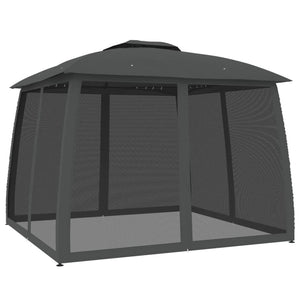 Pavillon mit Doppeldach Anthrazit 2,93x2,93m