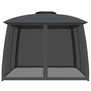 Pavillon mit Doppeldach Anthrazit 2,93x2,93m