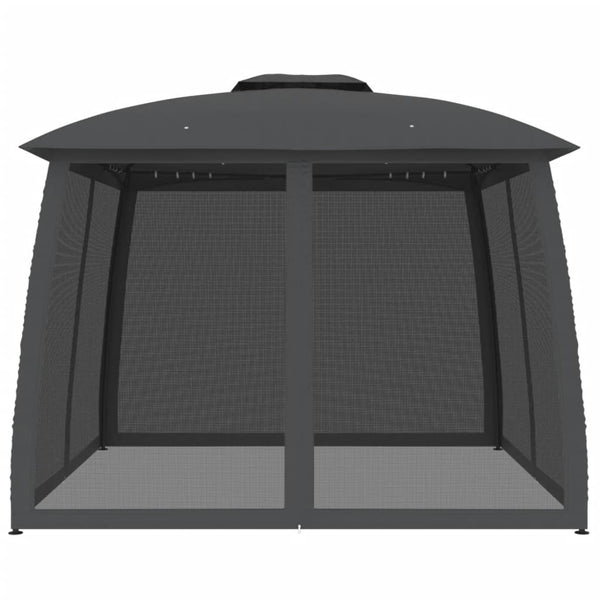Pavillon mit Doppeldach Anthrazit 2,93x2,93m