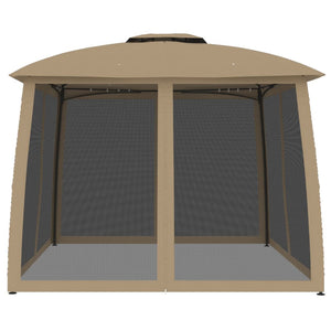Pavillon mit Doppeldach Taupe 2,93x2,93 m