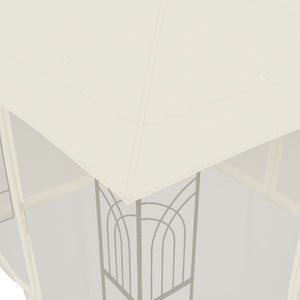 Pavillon mit Doppeldach Creme 2,94x2,94m