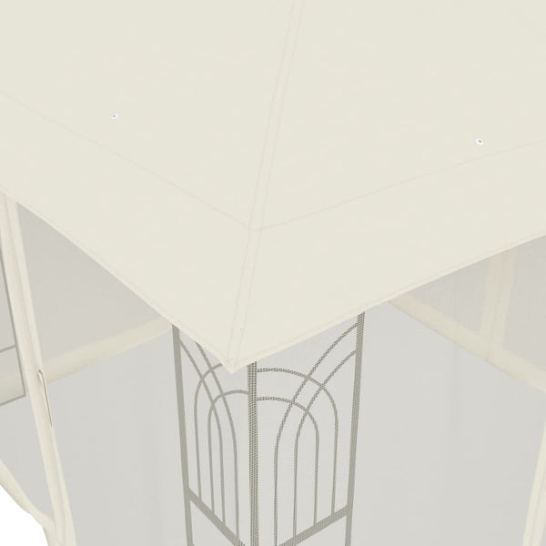 Pavillon mit Doppeldach Creme 2,94x2,94m