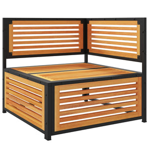Garten Ecksofa Akazie mit Kissen