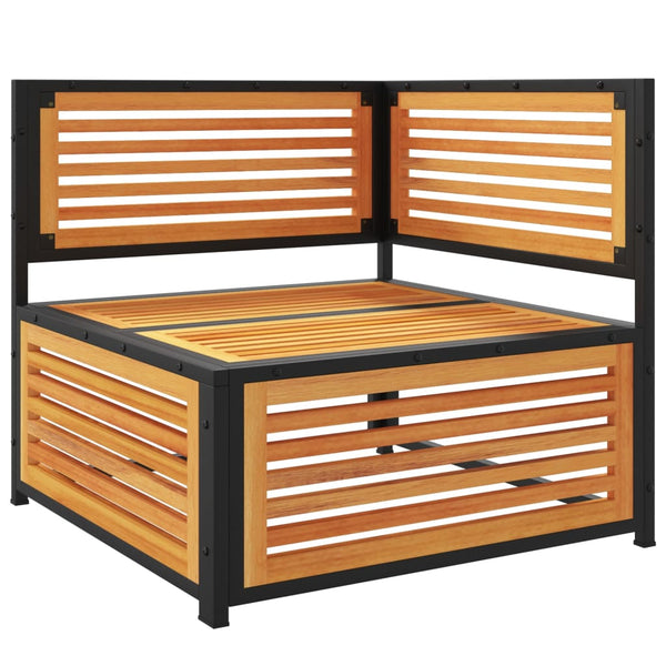 Garten Ecksofa Akazie mit Kissen