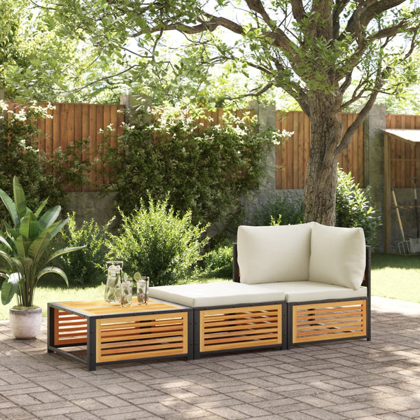 Akazie Gartentisch mit Hocker