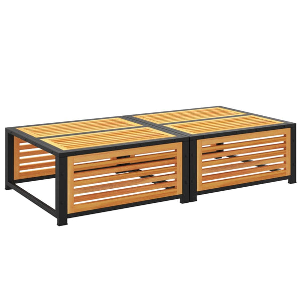 Akazie Gartentisch mit Hocker