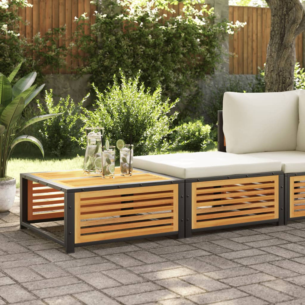 Akazie Gartentisch mit Hocker