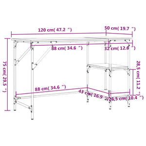Schreibtisch Sonoma-Eiche 120 cm
