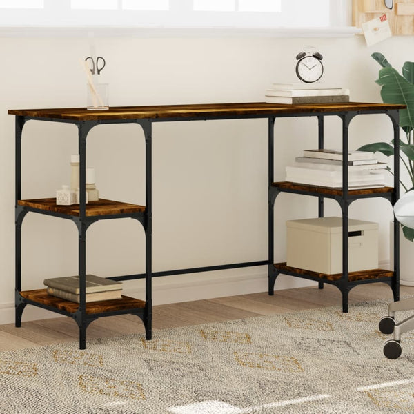 Schreibtisch Räuchereiche 140 cm