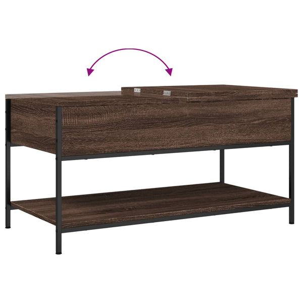 Couchtisch Braun Eichenoptik 100x50 cm