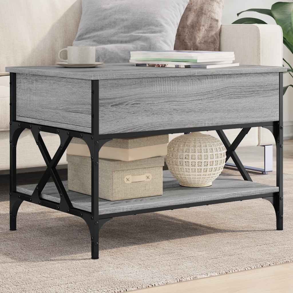 Grauer Couchtisch Sonoma 70x50 cm