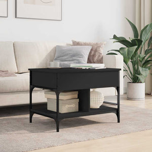 Schwarzer Couchtisch 70x50 cm