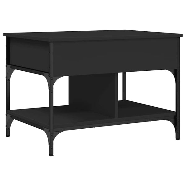 Schwarzer Couchtisch 70x50 cm