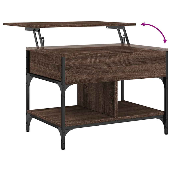 Couchtisch Braun Eichenoptik 70x50 cm
