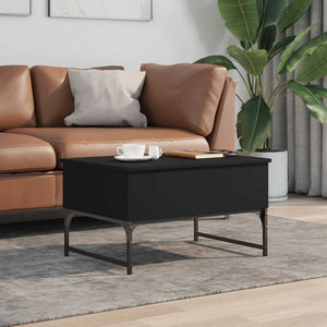Schwarzer Couchtisch 70x50 cm