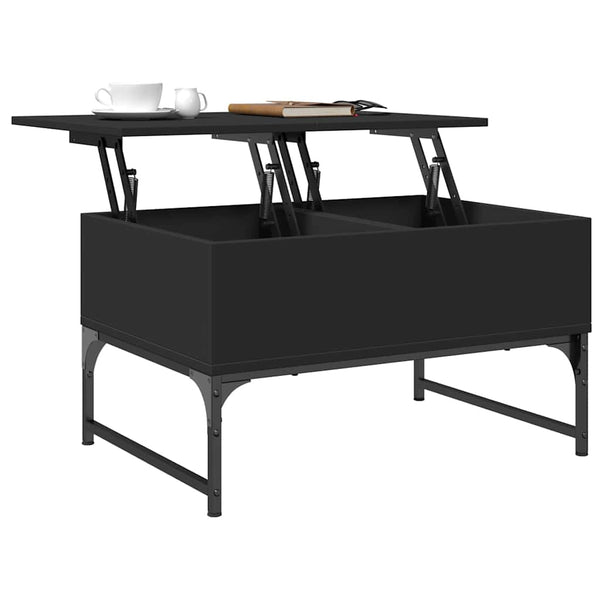 Schwarzer Couchtisch 70x50 cm