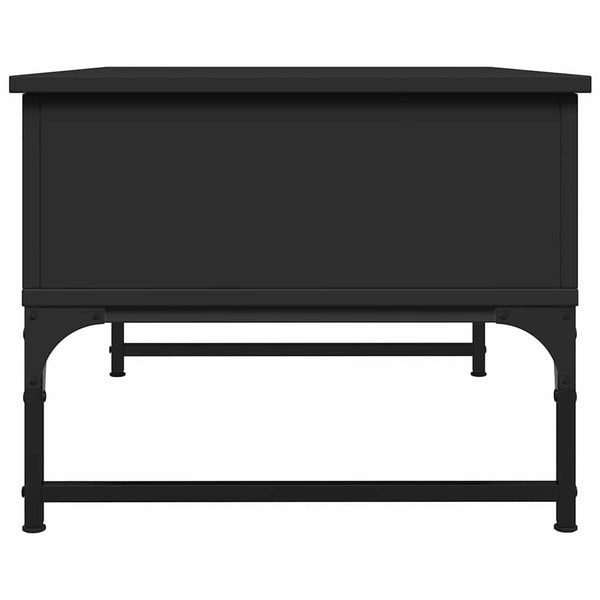 Schwarzer Couchtisch 70x50 cm