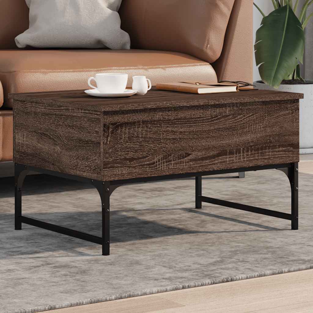 Couchtisch Braun Eichenoptik 70x50 cm