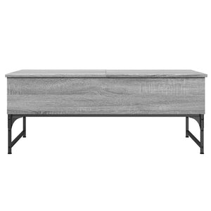 vidaXL Table basse gris Sonoma 100x50x40 cm aggloméré et métal