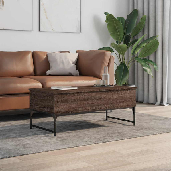 Couchtisch Braun Eichenoptik 100x50 cm