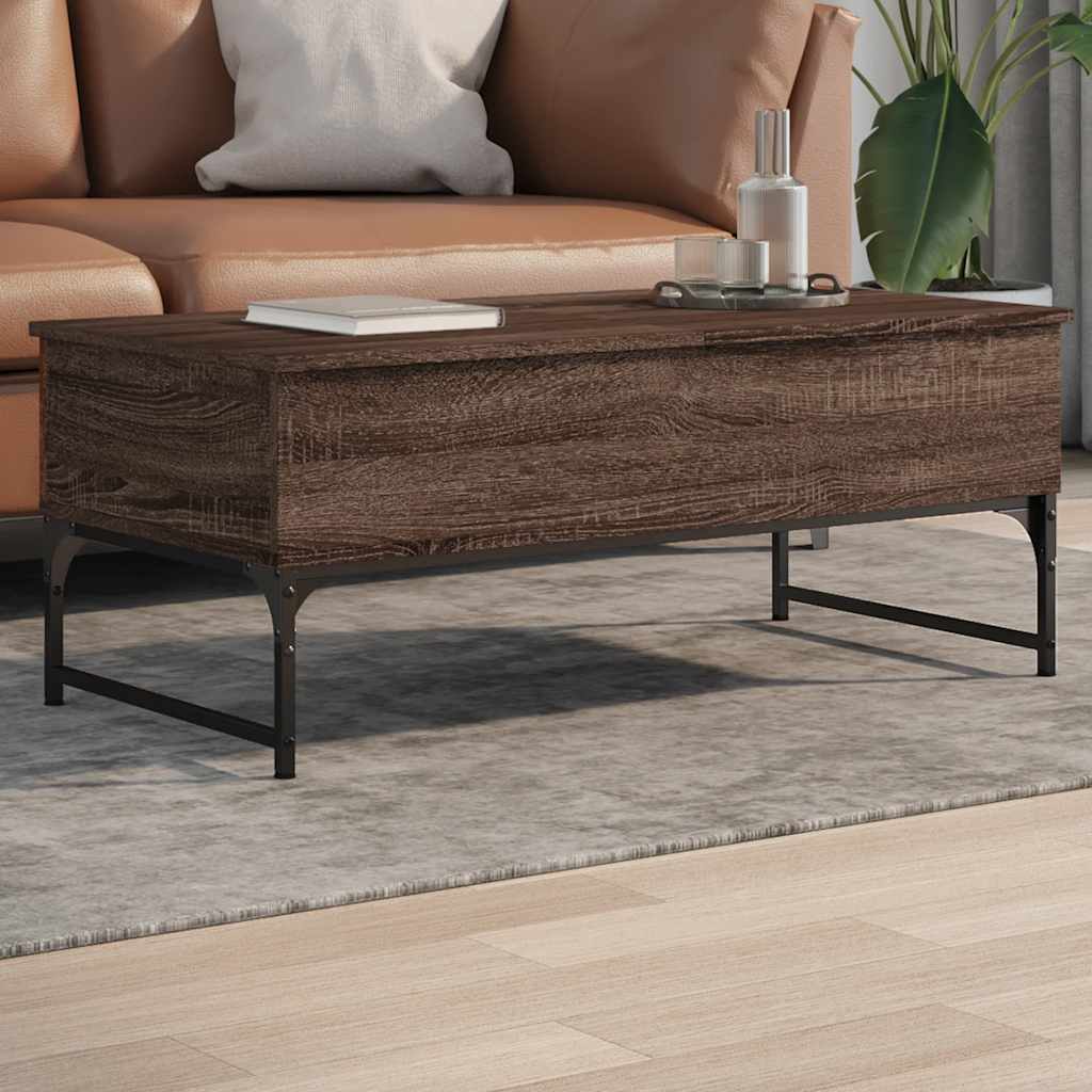 Couchtisch Braun Eichenoptik 100x50 cm