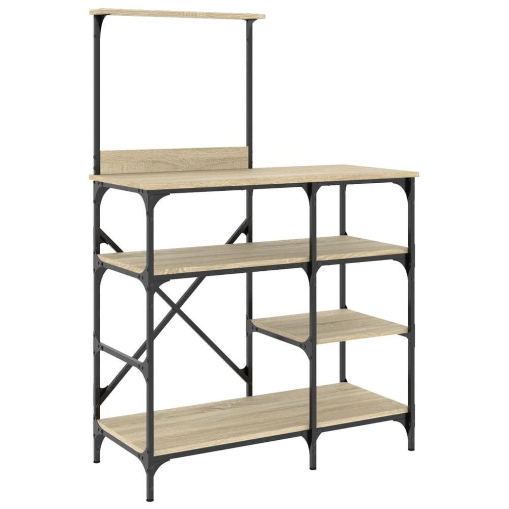 Bäckerregal Sonoma Eiche 90x40x132 cm