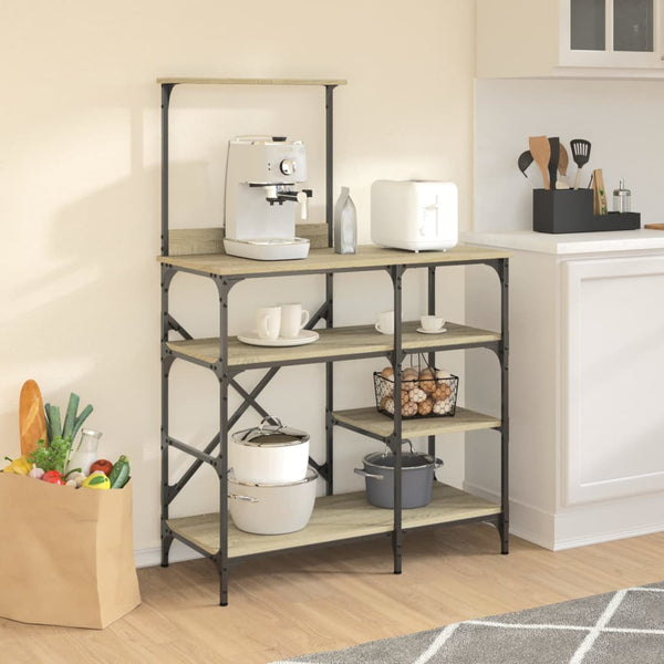 Bäckerregal Sonoma Eiche 90x40x132 cm