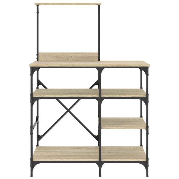 Bäckerregal Sonoma Eiche 90x40x132 cm