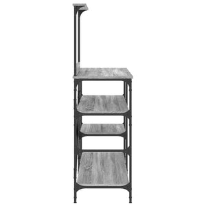 Bäckerregal Grau Sonoma 90x40x132 cm