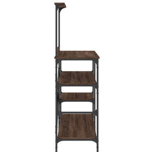 Bäckerregal Braun Eichenoptik 90x40x132cm