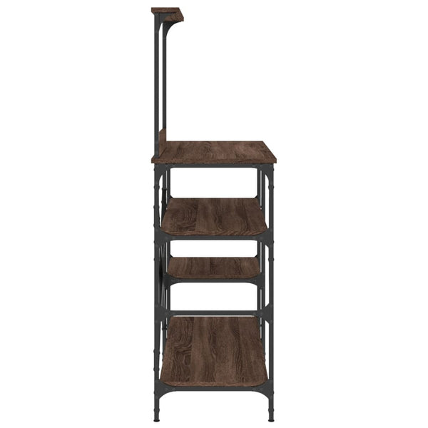 Bäckerregal Braun Eichenoptik 90x40x132cm