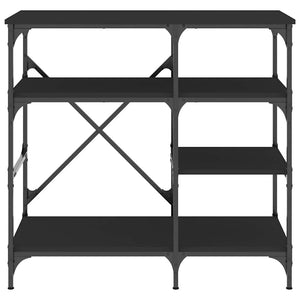 Schwarzes Bäckerregal 90x40x84 cm