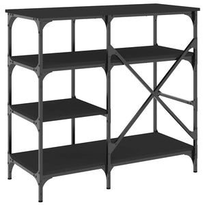Schwarzes Bäckerregal 90x40x84 cm