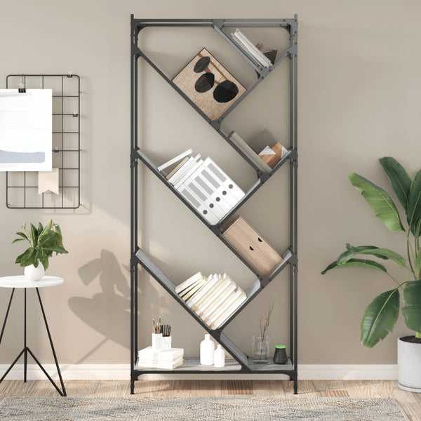Bücherregal Grau Sonoma 180 cm